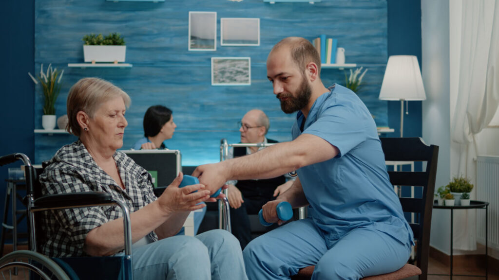 What-Is-a-Rehabilitation-Nurse-and-What-Do-They-Do Nurse Supporting Rehabilitation Therapy